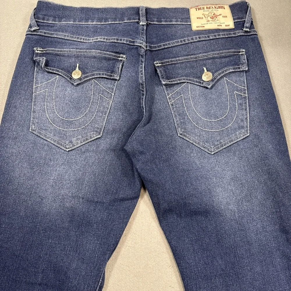 JEANS RELAXED STRAIGHT True Religion MENS 32X33 Ricky Flap SN Pocket